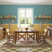 Bahçeme Yönetmen S Ahşap Bahçe Balkon Seti: 80X140 Sabit Masa + 4 Katlanır Sandalye thumbnail 3