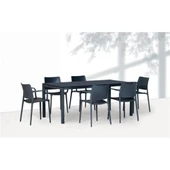 Papatya Joy Koltuk Beyaz 4lü Paket - Kolçaklı Bahçe Balkon Mutfak Sandalyesi thumbnail 10