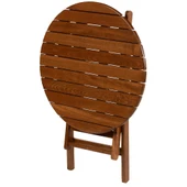 Bahçeci İspanya Katlanır Ahşap Bahçe Balkon Takımı: 70lik Masa + 2 Sandalye thumbnail 6