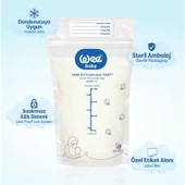 Wee Baby Anne Sütü Saklama Poşeti 20 Adet BPA İçermeyen Dondurucuya Uygun 200 ml thumbnail 4