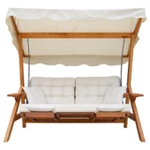 Bahçeme Belgrad Ahşap Bahçe Salıncak 4 Kişilik - Ekstra Sağlam Masif Gürgen thumbnail 2