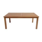 Bahçeme Bodrum 100x200 Sabit Ayaklı Ahşap Masa - Teras Balkon Bahçe Masası thumbnail 2