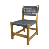 Bahçeme Gökçeada Ahşap Bahçe Takımı: 85X85 Masa + 2 Sandalye - Masif Kestane thumbnail 7