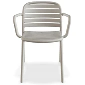 Papatya Tarabya Koltuk Kor Kırmızı - Plastik Bahçe Balkon Mutfak Sandalyesi thumbnail 5