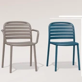 Papatya Tarabya Koltuk Kor Kırmızı 4lü Paket - Plastik Bahçe Balkon Mutfak Sandalyesi thumbnail 8