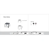 Papatya Wave Sehpa Yeşil - Bahçe, Balkon, Şezlong Sehpası thumbnail 6