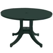 Papatya Nova Plastik Masa - 120lik Yuvarlak Balkon, Teras, Bahçe Masası -Beyaz thumbnail 3