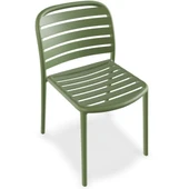 Papatya Tarabya Sandalye Küllü Kahve - Plastik Bahçe Balkon Mutfak Sandalyesi thumbnail 10