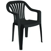 Papatya Tropik Plastik Koltuk Beyaz - Plastik Bahçe Balkon Sandalyesi thumbnail 3