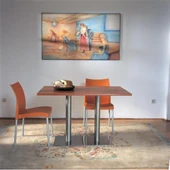 Papatya Marvel Sandalye - Alüminyum Ayaklı Bahçe Mutfak Balkon Sandalyesi -Turuncu thumbnail 9