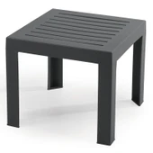 Papatya Suda Plastik Sehpa Yeşil 40x40x35 cm - Taşınabilir Demonte Yapı thumbnail 3