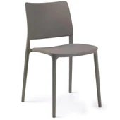 Papatya Joy Sandalye - Bahçe Balkon Mutfak Sandalyesi -Beyaz thumbnail 6