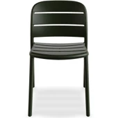 Papatya Beykoz Sandalye Küllü Kahve 2li Paket - Plastik Bahçe Balkon Mutfak Sandalyesi thumbnail 5