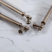 Nesil Düz Model 320 mm Bronz Metal Mobilya Kolu Mutfak Dolabı Çekmece Kapak Kulpu Kulp Tasarımı thumbnail 7