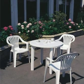 Papatya Tropik Plastik Koltuk Teak 4lü Paket - Bahçe, Balkon, Teras Sandalyesi thumbnail 6