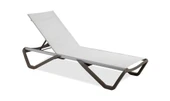 Papatya Wave Plastik Ayaklı Alüminyum Şezlong - Beyaz & Beyaz thumbnail 8