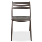 Papatya Hisar Sandalye Küllü Kahve 4lü Paket - Plastik Bahçe Balkon Mutfak Sandalyesi thumbnail 3