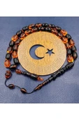 SİYAH-TURUNCU HALKALI İMAME KATALİN TESPİH (AHŞAP KUTU) thumbnail 4