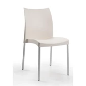 Papatya Marvel Sandalye - Alüminyum Ayaklı Bahçe Mutfak Balkon Sandalyesi -Turuncu thumbnail 3