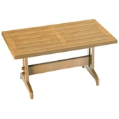 Papatya Diva Plastik Masa - 80x140 Bahçe Balkon Masası -Yeşil & Mermer Dekor thumbnail 3