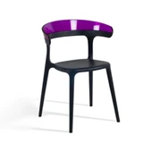 Papatya Luna Sandalye - Antrasit Gövde & Solid Siyah Font thumbnail 10