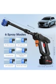 Leerfei 8108 Akülü Araba Yıkama Makinesi | 48V Li-ion Pil | Yüksek Basınçlı Taşınabilir Temizlik Tabancası thumbnail 2