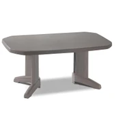 Papatya Laguna 100x165 Beyaz Masa - 8 Kişilik Balkon Bahçe Veranda Teras Dış mekan Masası thumbnail 3