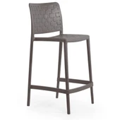 Papatya Fame Bar Sandalyesi 65 cm Kırmızı - Kolçaksız thumbnail 5