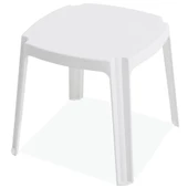 Papatya Royal Plastik Sehpa Beyaz 48x48x43 cm - İstiflenebilir, UV Korumalı thumbnail 1