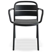 Papatya Balat Sandalye Koyu Sarı - Plastik Bahçe Balkon Mutfak Sandalyesi thumbnail 5