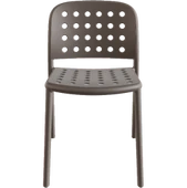 Papatya Bomonti Sandalye Küllü Kahve 4lü Paket - Plastik Bahçe Balkon Mutfak Sandalyesi thumbnail 2