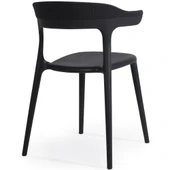 Papatya Luna Stripe Koltuk - Bahçe Balkon Mutfak Sandalyesi Antrasit thumbnail 8