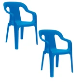 Papatya Mini Çocuk Koltuğu Mavi 2li Paket - Kreş Sandalye thumbnail 1