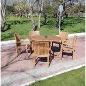 Papatya Nova Plastik Masa - 120lik Yuvarlak Balkon, Teras, Bahçe Masası -Beyaz thumbnail 4