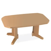 Papatya Laguna 100x165 Beyaz Masa - 8 Kişilik Balkon Bahçe Veranda Teras Dış mekan Masası thumbnail 4