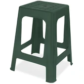 Papatya Mercan Plastik Tabure Teak 6lı Paket - Bahçe Balkon Taburesi thumbnail 3