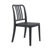 Papatya Varia Sandalye - Bahçe, Balkon, Mutfak Sandalyesi -Açık Gri thumbnail 4