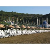 Papatya Avangarde Plastik Şezlong Kolçaklı Beyaz - Bahçe Balkon Plaj Şezlongu thumbnail 10