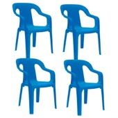 Papatya Mini Çocuk Koltuğu Mavi 4lü Paket - Kreş Sandalye thumbnail 1