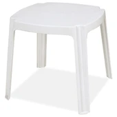 Papatya Royal Plastik Sehpa Beyaz 4lü Paket - İstiflenebilir, UV Korumalı thumbnail 5