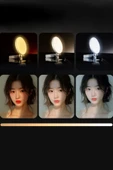 Şarjlı Taşınabilir Cep Telefonu&Kamera Selfi Işık Universal Güçlü Tiktok Youtube Aynalı Çekim Işığı thumbnail 3