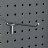 50 Adet Delikli Panel Kancası - Aksesuar Kancası  2.5 cm 15 cm thumbnail 1