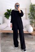 Fitilli Yandan Yırtmaçlı Rahat Ve Geniş Kalıp Takım thumbnail 3