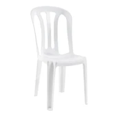 Papatya Buket Sandalye Beyaz - Plastik Bahçe Balkon Sandalyesi thumbnail 1