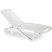 Papatya Elegance Plastik Şezlong Beyaz (4 ADET) thumbnail 2