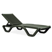 Papatya Myra Kolsuz Şezlong Beyaz - Plaj Havuz Bahçe Şezlong thumbnail 4