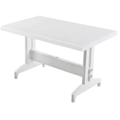 Papatya Nova Plastik Masa Teak - 70x120 Bahçe Balkon Masası thumbnail 1