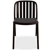 Papatya Galata Sandalye Küllü Kahve - Plastik Bahçe Balkon Mutfak Sandalyesi thumbnail 4