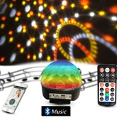 Bluetooth Sd Aux Usb Led Disko Lamba Topu Speaker (5284) thumbnail 3