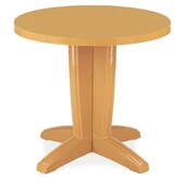 Papatya Bravo 80lik Yuvarlak Masa Yeşil - Balkon, Teras, Bahçe Masası thumbnail 2